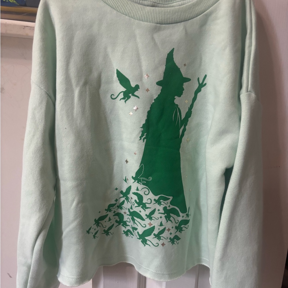 Wicked Green Graphic girls Top